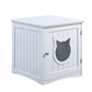 Cat House Side Table, Nightstand Pet House, Litter Box Enclosure - Go Bagheera