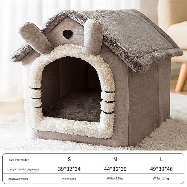 Foldable Deep Sleep Pet Cat House - Go Bagheera