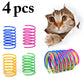 4Pcs Cat Colorful Spring Toys - Go Bagheera